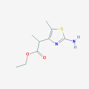 Ethyl 2-(2-amino-5-methylthiazol-4-yl)propanoate