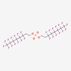 Bis(3,3,4,4,5,5,6,6,7,7,8,8,8-tridecafluorooctyl) phosphate ion(1-)