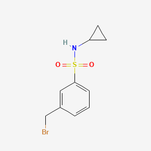 3-(bromomethyl)-N-cyclopropylbenzenesulfonamide