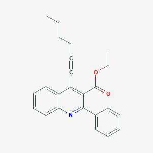 Ethyl 4-hex-1-ynyl-2-phenyl-quinoline-3-carboxylate