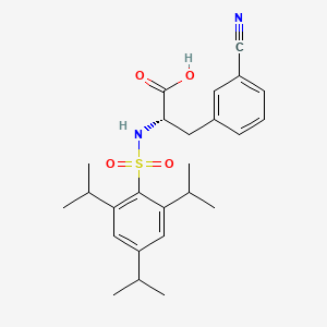 L-Phenylalanine, 3-cyano-N-[[2,4,6-tris(1-methylethyl)phenyl]sulfonyl]-