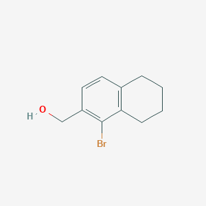 molecular formula C11H13BrO B13973306 1-Bromo-5,6,7,8-tetrahydro-2-naphthalenemethanol 