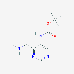 Tert-butyl (4-((methylamino)methyl)pyrimidin-5-yl)carbamate