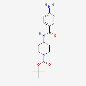 4-[(4-Aminobenzoyl)amino]piperidine-1-carboxylic acid tert-butyl ester