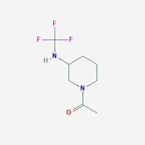 1-(3-((Trifluoromethyl)amino)piperidin-1-yl)ethanone