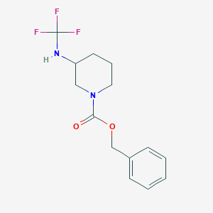 Benzyl 3-((trifluoromethyl)amino)piperidine-1-carboxylate