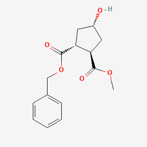 (1R,2R,4R)-1-benzyl 2-Methyl 4-hydroxycyclopentane-1,2-dicarboxylate