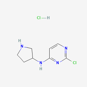 2-chloro-N-(pyrrolidin-3-yl)pyrimidin-4-amine hydrochloride