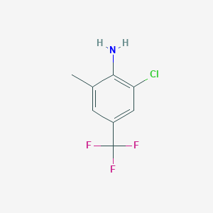 [2-Chloro-6-methyl-4-(trifluoromethyl)phenyl]amine