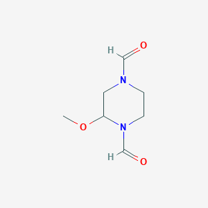 2-Methoxypiperazine-1,4-dicarbaldehyde