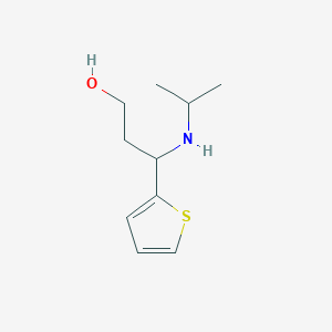 molecular formula C10H17NOS B13973400 3-(Isopropylamino)-3-(thiophen-2-yl)propan-1-ol 