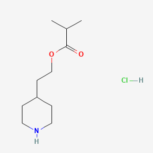 2-(4-Piperidinyl)ethyl 2-methylpropanoate hydrochloride