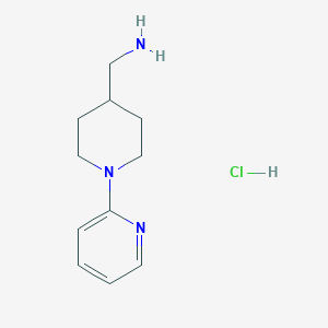 molecular formula C11H18ClN3 B13973417 (1-(Pyridin-2-yl)piperidin-4-yl)methanamine hydrochloride 