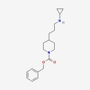 molecular formula C19H28N2O2 B13973456 Benzyl 4-(3-(cyclopropylamino)propyl)piperidine-1-carboxylate 