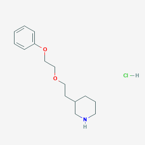 3-[2-(2-Phenoxyethoxy)ethyl]piperidine hydrochloride