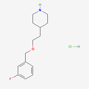 4-{2-[(3-Fluorobenzyl)oxy]ethyl}piperidine hydrochloride
