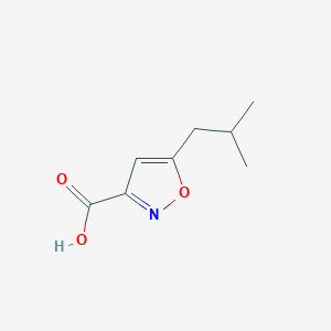 molecular formula C8H11NO3 B139735 5-异丁基异噁唑-3-羧酸 CAS No. 150517-80-9