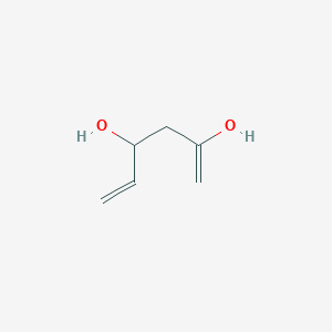 molecular formula C6H10O2 B13973572 Hexa-1,5-diene-2,4-diol CAS No. 59479-92-4