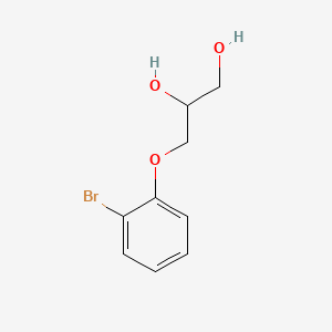 molecular formula C9H11BrO3 B13973591 3-(2-Bromophenoxy)propane-1,2-diol CAS No. 63834-58-2