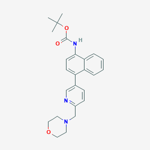 1,1-Dimethylethyl N-[4-[6-(4-morpholinylmethyl)-3-pyridinyl]-1-naphthalenyl]carbamate