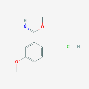 molecular formula C9H12ClNO2 B13973624 methyl 3-methoxybenzimidate HCL 