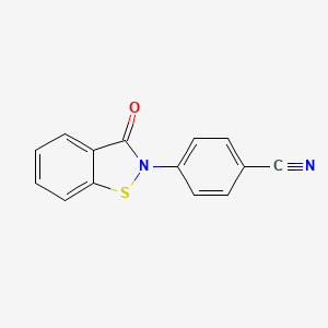 Benzonitrile, 4-(3-oxo-1,2-benzisothiazol-2(3H)-yl)-