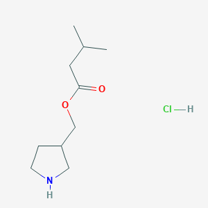 molecular formula C10H20ClNO2 B1397364 3-吡咯烷基甲基 3-甲基丁酸盐盐酸盐 CAS No. 1220038-05-0
