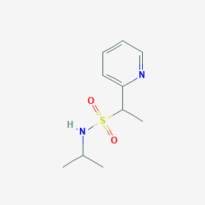 molecular formula C10H16N2O2S B13973647 N-isopropyl-1-(pyridin-2-yl)ethanesulfonamide 