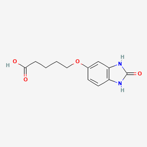 5-[(2,3-Dihydro-2-oxo-1H-benzimidazol-5-yl)oxy]pentanoic acid