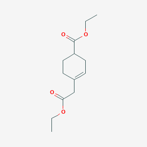 molecular formula C13H20O4 B13973675 Ethyl 4-(2-ethoxy-2-oxoethyl)cyclohex-3-enecarboxylate 