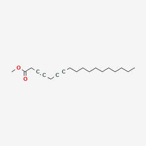 molecular formula C19H30O2 B13973710 Methyl 3,6-octadecadiynoate CAS No. 56554-43-9