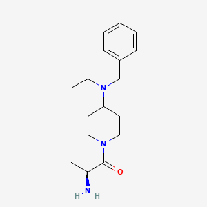 molecular formula C17H27N3O B13973793 (S)-2-Amino-1-[4-(benzyl-ethyl-amino)-piperidin-1-yl]-propan-1-one 