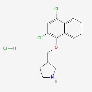 2,4-Dichloro-1-naphthyl 3-pyrrolidinylmethyl ether hydrochloride