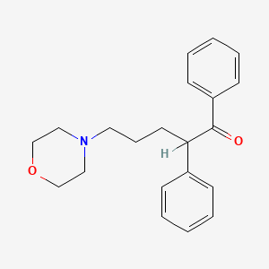 molecular formula C21H25NO2 B13973828 2-Phenyl-5-morpholinovalerophenone CAS No. 38940-47-5