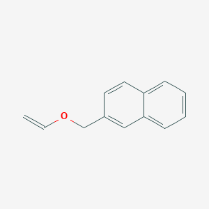 molecular formula C13H12O B13973866 2-[(Ethenyloxy)methyl]naphthalene CAS No. 91902-40-8