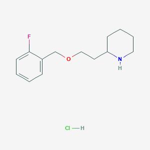 2-{2-[(2-Fluorobenzyl)oxy]ethyl}piperidine hydrochloride