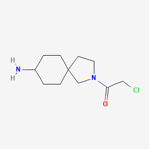 molecular formula C11H19ClN2O B13973908 1-(8-Amino-2-azaspiro[4.5]decan-2-yl)-2-chloroethanone 