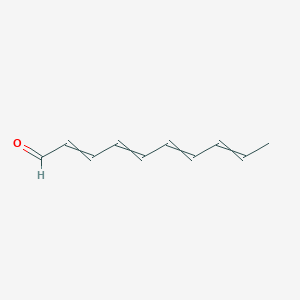 molecular formula C10H12O B13973910 Decatetraenal 