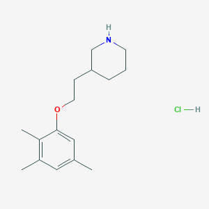 molecular formula C16H26ClNO B1397393 2-(3-Piperidinyl)ethyl 2,3,5-trimethylphenyl ether hydrochloride CAS No. 1219982-27-0
