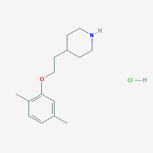 molecular formula C15H24ClNO B1397394 4-[2-(2,5-二甲基苯氧基)乙基]哌啶盐酸盐 CAS No. 1219976-22-3