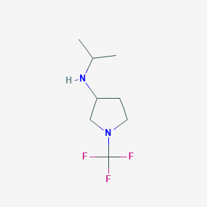 molecular formula C8H15F3N2 B13973943 N-isopropyl-1-(trifluoromethyl)pyrrolidin-3-amine 