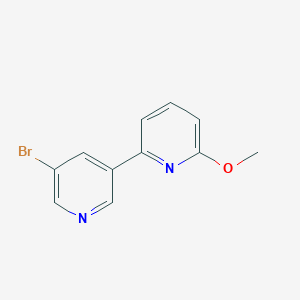 molecular formula C11H9BrN2O B13973971 5'-Bromo-6-methoxy-2,3'-bipyridine CAS No. 383426-20-8