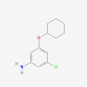 molecular formula C12H16ClNO B13974030 3-Chloro-5-(cyclohexyloxy)aniline 