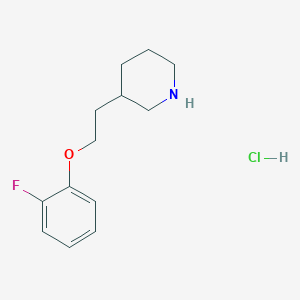3-[2-(2-Fluorophenoxy)ethyl]piperidine hydrochloride