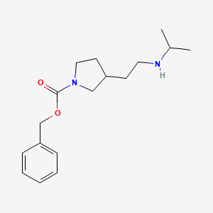 molecular formula C17H26N2O2 B13974066 Benzyl 3-(2-(isopropylamino)ethyl)pyrrolidine-1-carboxylate 