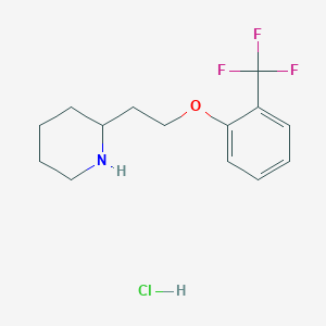 2-{2-[2-(Trifluoromethyl)phenoxy]ethyl}piperidine hydrochloride