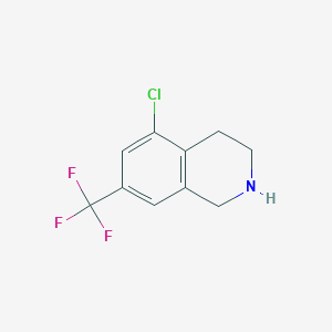 molecular formula C10H9ClF3N B13974148 5-Chloro-7-(trifluoromethyl)-1,2,3,4-tetrahydroisoquinoline 