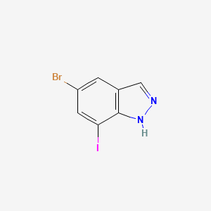 molecular formula C7H4BrIN2 B1397415 5-Bromo-7-iodo-1H-indazole CAS No. 953410-86-1
