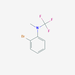 molecular formula C8H7BrF3N B13974156 2-bromo-N-methyl-N-(trifluoromethyl)aniline 