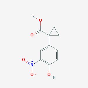 Methyl 1-(4-hydroxy-3-nitrophenyl)cyclopropanecarboxylate